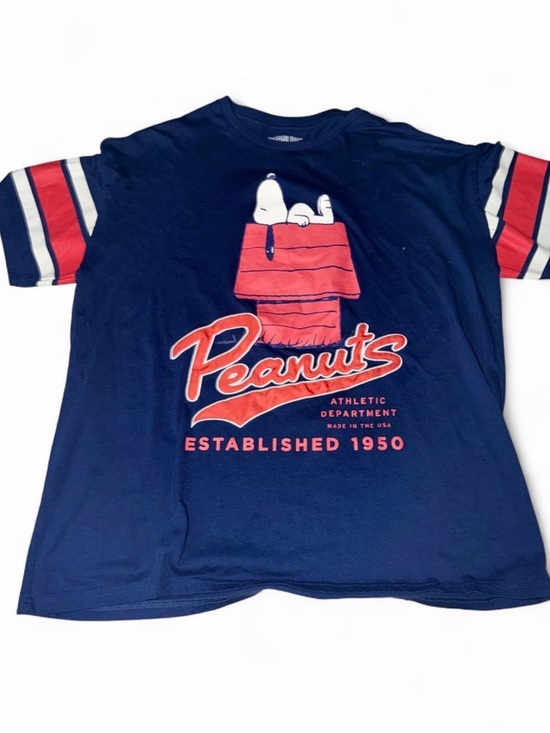 Peanuts Tops - Peanuts Navy, Red & White Kids Snoopy Graphic Tee